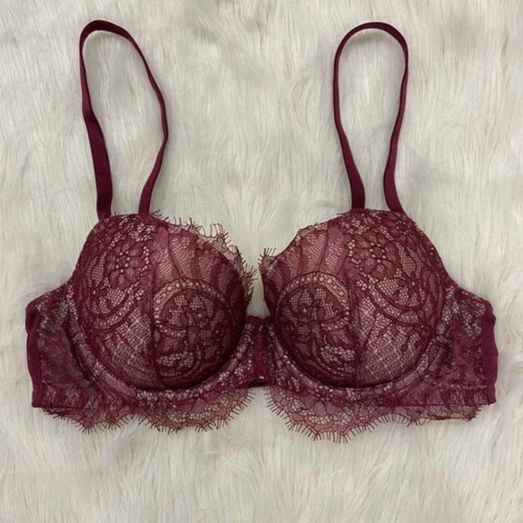 Victoria's Secret Burgundy Red Dream Angels Bra Discontinued NWOT - Picture 14 of 14